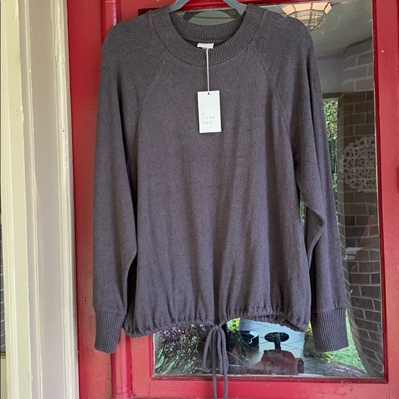 a new day Sweaters - Light weight Drawstring Sweater “a new day” NWT